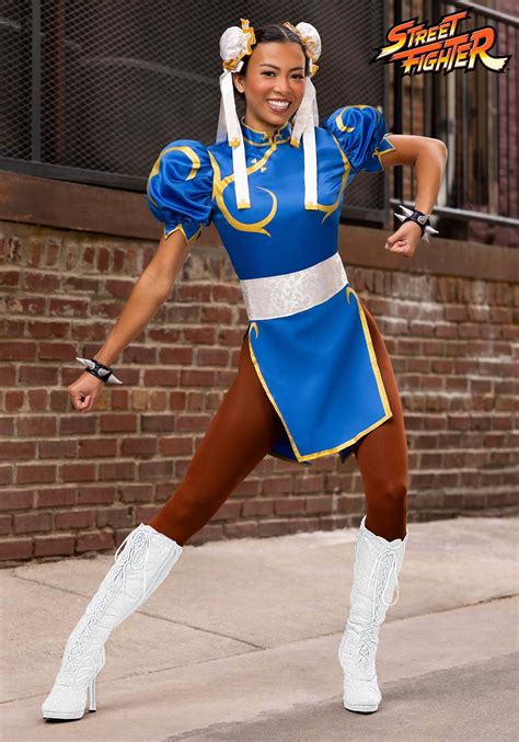 Street Fighter Sexy Chun Li 4 Piece Costume Set